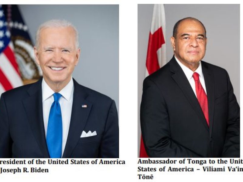 H.E. Mr. Viliami Vainga Tone Ambassador Extraordinary and Plenipotentiary of the Kingdom of Tonga to the United States of America