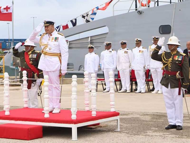 His Majesty King Tupou VI commissioned new patrol boat VOEA Ngahau Siliva