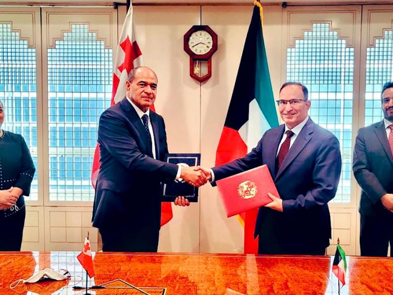 The Kingdom of Tonga and the state of Kuwait formalize diplomatic ties